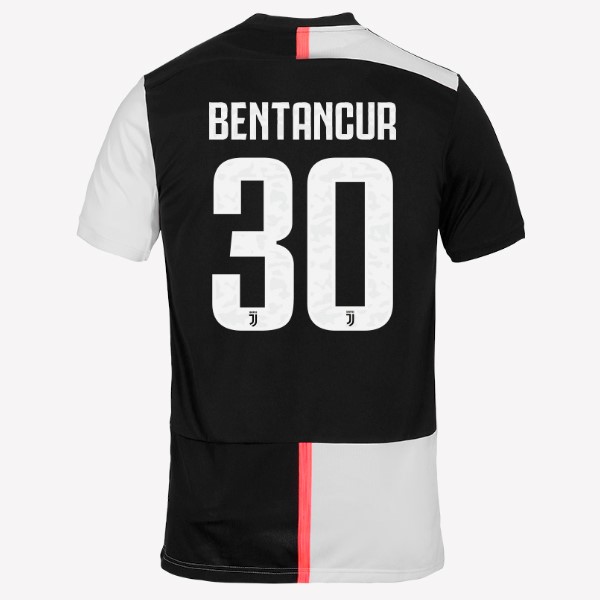 Maillot Football Juventus NO.30 Bentancur Domicile 2019-20 Blanc Noir